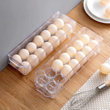 Egg Storage Container with 14 Grids: Keep Eggs Fresh in Kitchen Refrigerator or Cabinet Organizer