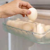 Egg Storage Container with 14 Grids: Keep Eggs Fresh in Kitchen Refrigerator or Cabinet Organizer