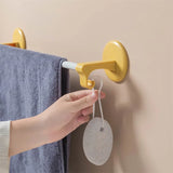 Wall-Mounted Stainless Steel Towel Hanger: Punch-Free Bathroom Organizer