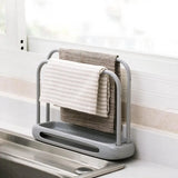 Sink Rack with Adjustable Design: Convenient Multifunctional Holder for Sponges, Rags, and Household Supplies in the Kitchen