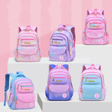 Orthopedic School Backpack for Girls: Featuring a Cute Pink and Blue Book Bag, Waterproof for School Needs