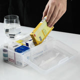 Compact Transparent Medicine Cabinet: Portable Storage for Home Medical Needs