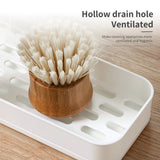 Kitchen Dish Rack: Wall-Mounted Towel Shelf for Storing Dish Cloths and Rags