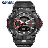 Men's Luxury Military Watch – Waterproof Digital Quartz Timepiece with Dual Display and Luminous Features for Sports Use