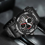 Luxury Men's Sports Watch – Multifunctional Quartz LED Digital Wristwatch with Waterproof Features from a Top Brand