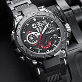 Military Sport Men's Watch - Waterproof Dual Display, LED Quartz Digital Wristwatch, Relogio Masculino