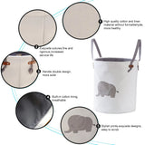 Foldable Large-Capacity Cartoon Dirty Clothes Hamper: Toy Storage Basket for Dirty Clothes