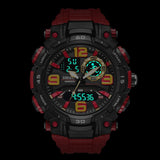 Luxury Men's Sport Watch – Quartz Waterproof Military Wristwatch with Luminous Digital Display