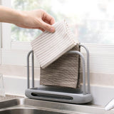 Sink Rack with Adjustable Design: Convenient Multifunctional Holder for Sponges, Rags, and Household Supplies in the Kitchen