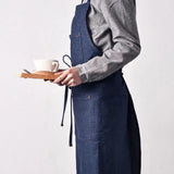 Denim Apron for Kitchen or Restaurant Work: Antifouling Cowboy Chef Apron, Ideal for Men and Women