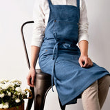 Denim Apron for Kitchen or Restaurant Work: Antifouling Cowboy Chef Apron, Ideal for Men and Women