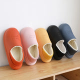 Winter Waterproof Plush Slippers for Men: Warm Indoor/Outdoor Household Slides