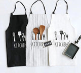 Waterproof Polyester Apron with Pockets: Ideal for Kitchen Use, Suitable for Men and Women