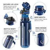 Large Capacity Sports Water Bottle: 1000ML Protein Shaker, Ideal for Outdoor Tours and Gym, Made of Tritan Plastic, Portable and Leakproof, BPA-Free