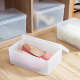 Multi-Purpose Plastic Storage Box with Lid: Dustproof Organizer for Shoes and Toys