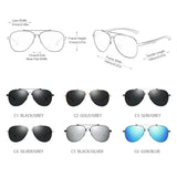 New Technology Pilot Polarized Sunglasses for Men: Memory Metal Sun Glasses for Women, UV400 Driving Sunglass