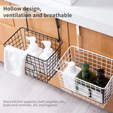 Versatile Hanging Basket: No-Punch Storage Shelf for Bathroom and Kitchen Supplies