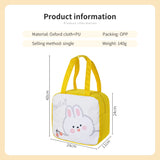 Large Capacity Portable Lunch Bag: Insulated Aluminum Foil Lunch Box for Students and Office Workers