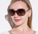 Oversized Oval Polarized Sunglasses for Women: Classic Design, Ideal for Fashionable Driving and Travel, UV400 Protection Shades