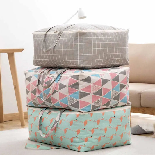 Stylish Extra-Large Foldable Storage Bag: Durable and Spacious for Home & Travel