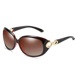 Luxury Vintage Oversized Polarized Sunglasses for Women: Big Oval Plastic Frames, Ideal for Driving with UV400 Protection