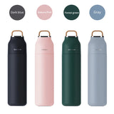 500ml Stainless Steel Insulated Sports Flask - Large Thermos Travel Tumbler & Tea Cup