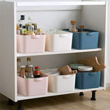 Desktop Cosmetic Storage Box: Small Plastic Organizer for Household Cabinets