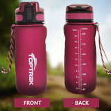 Toptrek Sport Water Bottle - BPA-Free, 650ML/1000ML, Leak-Proof, Ideal for Outdoors and Protein Shakes