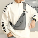 Stylish Anti-Theft Chest Bag: Fashionable Crossbody Bag for Men, Ideal Mini Travel Sport Bag with Earphone Jack, Perfect Father's Day Gift