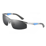Luxury Rimless Polarized Sunglasses for Men - High-Quality Aluminum Magnesium, Ideal for Outdoor Cycling and as Goggles