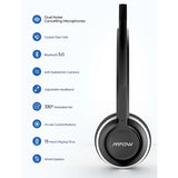 Mpow HC3 Wireless Headphones with Dual Noise-Canceling Mic, Clear Sound Office Headset for PC, Laptop, and Call Center Phones