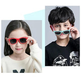 Stylish Kids Polarized Sunglasses: Boys and Girls Vintage Silicone Children's Sun Glasses, TR90 Eyeglasses for Baby Safety with UV400 Protection