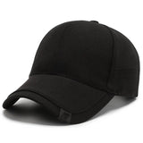 Premium Men's Outdoor Cotton Baseball Caps: High-Quality Solid Trucker Hats