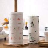 Convenient Disposable Cleaning Cloth: Absorbent Paper Towel Roll for Kitchen and Household Cleaning Tasks