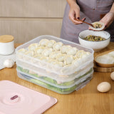 Quick-Frozen Dumpling Tray: Refrigerator Fresh-Keeping Box for Multi-Layer Storage of Wontons and Dumplings