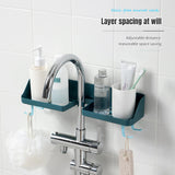 Wall-Mounted Soap Storage Rack for Kitchen: No-Drill Installation