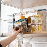 Transparent Food Storage Container: Ideal for Cereal, Tea, Coffee, Snacks, and Grains