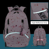 Adorable Kids' Waterproof Backpack: Girls' School Bag with Cute Balloon Print, Includes Laptop Compartment - Children's Schoolbag