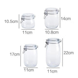 Glass Pickle Jar with Lid: Sealed Storage Container for Tea, Cereals, Coffee, and More