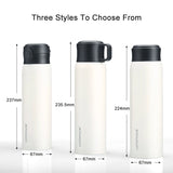 UZSPACE 500ml Stainless Steel Vacuum Flask: Portable and Leakproof, Ideal for Business Use, Simple Shaker Design