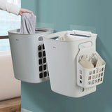 Household Clothing Storage Bin: Wall-Mounted Laundry Basket for Clothes Storage