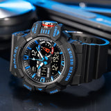 Men's Luxury Digital Military Sports Watch – Waterproof LED Watch with Dual Display