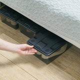 Stackable Plastic Shoe Box with Lid: Thickened and Transparent Drawer-Type Storage Solution