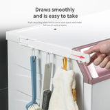 Punch-Free Retractable Gap Hooks: Multifunctional Pull-Out Rack for Kitchen Cabinets