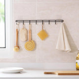 No-Drill Wall Hooks: Kitchen and Bathroom Organizer for Cupboards, Towels, and Keys, Handy Home Accessories