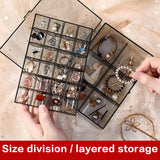 Double-Layer Jewelry Box: Perfect Organizer for Earrings, Necklaces, and More