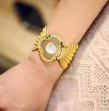 Women's Bracelet Watch with Luxury Fashion, Butterfly Diamante Design, Mesh Band, Quartz Dress Wristwatch