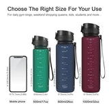 Brand New 500/800/1000ml Sports Water Bottle - BPA-Free, Portable, Leak-Proof, Ideal for Sports, Gym, and Travel