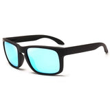 Men Vintage Square Polarized Sunglasses: Stylish Black Plastic Sun Glasses, Outdoor Sports Shades with UV400 Protection