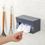 Wall-Mounted Waterproof Tissue Box: Handy Organizer for Bathroom, Office, or Hotel